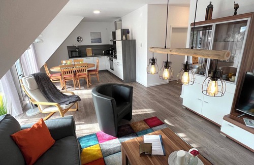 Papenburg Appartement | Apartment "Atlantis" Papenburg 2SZ EBK Free Wifi Large roof terrace New building