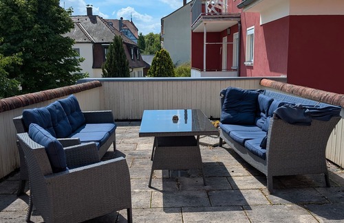Ansbach Appartement | Appartement "Backstubencafe Beck" avec terrasse privée et Wi-Fi