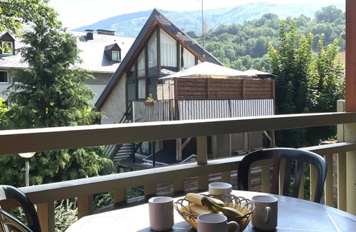 Saint-Lary-Soulan Appartement | Apartment Balcony With Indoor Swimming Pool Sauna Hammam Village Center