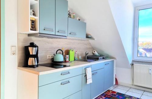Jakobshof Appartement | Apartment Bayreuth, Große Ferienwohnung im Haus mit Kunst, 3 Schlafzimmer, Küche, Parkplatz