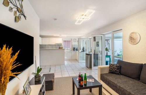 Rheinmunster Appartement | Appartement 'Bei s' Herrs' avec terrasse privée, jardin privé et Wi-Fi