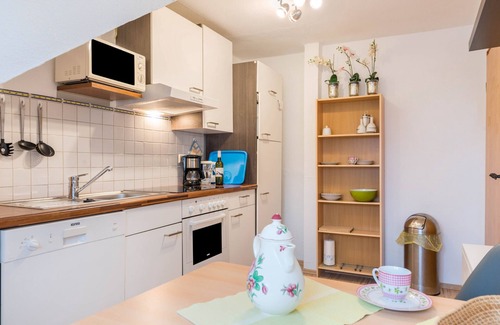 Meersburg Appartement | Appartement "Birne" avec vue sur le lac, jardin partagé et Wi-Fi