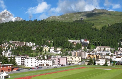Sankt Moritz-Bad Appartement | Appartement bien entretenu avec vue et infrastructure commode