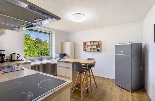 Usseln Appartement | Appartement 'Fewo Am Park' avec vue sur montagne et balcon
