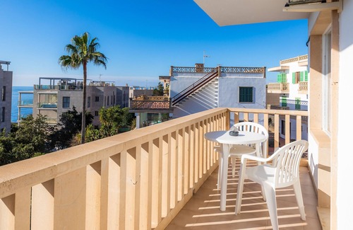Cala Figuera Appartement | Appartement 'Can Salas 1 Dormitorio 204' avec vue sur les montagnes, Wi-Fi et climatisation.