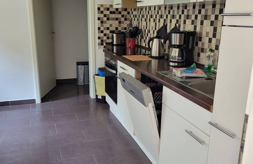 Manslagt Appartement | Appartement "Dat Nüst", terrasse, jardin, mod. salle de bain