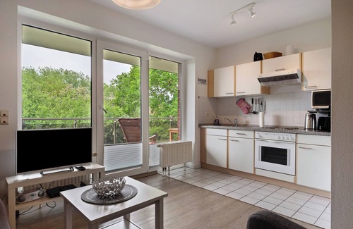 Wremen Appartement | Appartement 'Ferienwohnung Wurster Nordseeküste' avec balcon et Wi-Fi