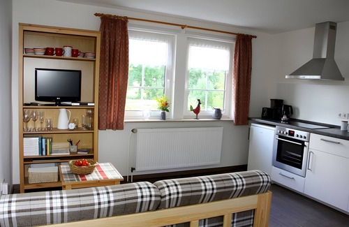 Liebenau Appartement | Appartement "Die Fuchsmühle" avec terrasse partagée, jardin partagé et Wi-Fi