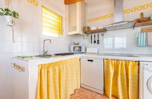 Colonia Sant Jordi Appartement | Appartement "Beachfront Penthouse" avec vue sur la mer, Wi-Fi et climatisation