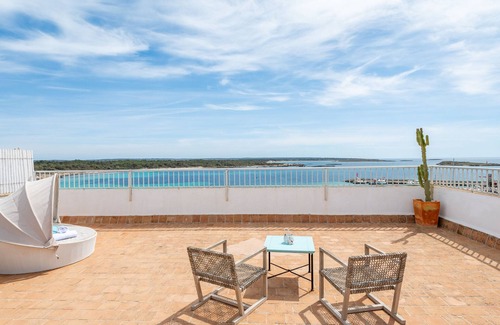 Colonia Sant Jordi Appartement | Appartement "Beachfront Penthouse" avec vue sur la mer, Wi-Fi et climatisation