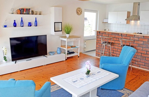 Altefaehr Appartement | Appartement 'Ferienwohnung Sundblick' avec vue sur le lac, terrasse partagée et Wi-Fi
