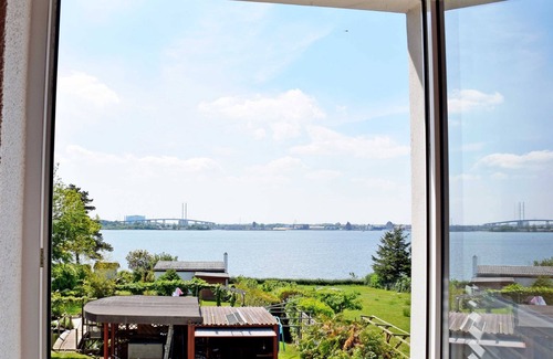 Altefaehr Appartement | Appartement 'Ferienwohnung Sundblick' avec vue sur le lac, terrasse partagée et Wi-Fi
