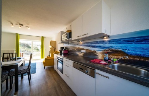Borkum Appartement | Appartement 'Ferienwohnung Austernfischer' avec vue sur la mer, terrasse privée et Wi-Fi
