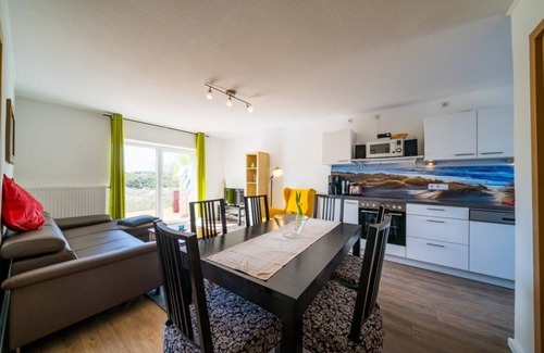 Borkum Appartement | Appartement 'Ferienwohnung Austernfischer' avec vue sur la mer, terrasse privée et Wi-Fi