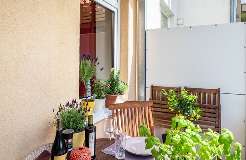 Stadtmitte Appartement | Appartement 'Ferienwohnung 'rostocker 7'' avec balcon et Wi-Fi