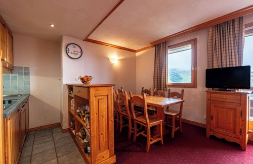 Plagne Villages Appartement | Appartement "Résidence Aspen" avec vue sur la montagne, jardin privé et balcon