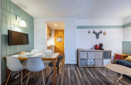 Plagne 1800 Appartement | Appartement 'Séjour À La Montagne - Éperviere' avec vue sur la montagne, piscine partagée et balcon