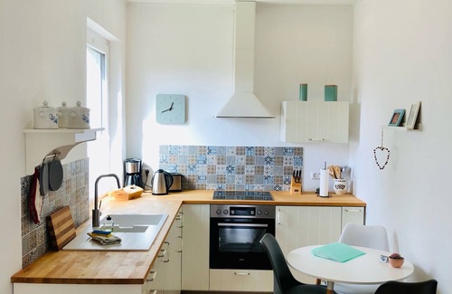 Brusewitz Appartement | FeWo 'Miss Tulip Boom' moderne, écologique, tranquille et pourtant proche de la ville