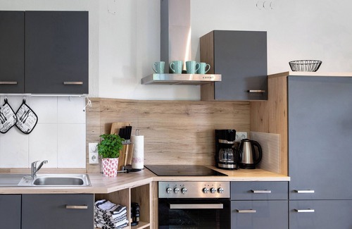 Habichtswald Appartement | Appartement "Glücksmomente" avec balcon et Wi-Fi