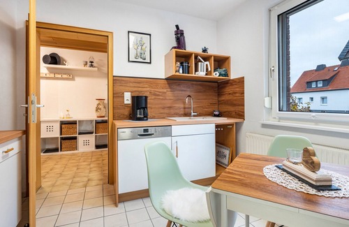 Horden am Harz Appartement | Appartement "Haus-Landzeit" avec terrasse privée, jardin partagé et Wi-Fi