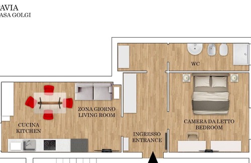 Pavia Appartement | Apartment in Pavia with 1 bedrooms sleeps 3