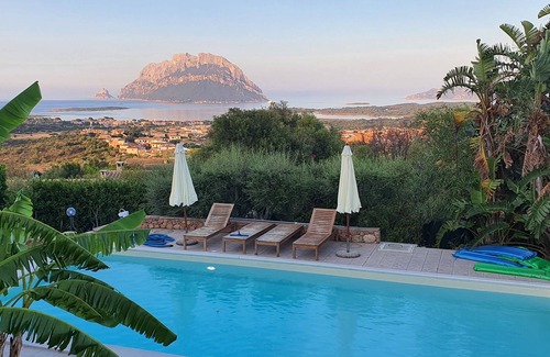 Porto San Paolo Appartement | Appartement avec piscine privée donnant sur TAVOLARA