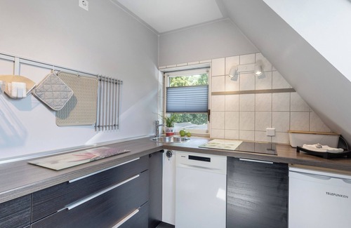 Groß Schauen Appartement | Appartement "Klein Amerika" avec jardin partagé, balcon et Wi-Fi