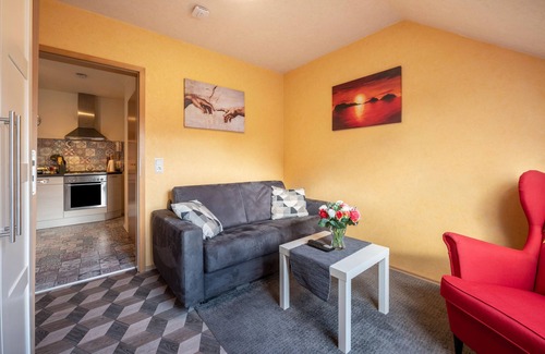Horst Appartement | Appartement 'Ferienwohnung Krobjinski' avec piscine partagée, terrasse privée et Wi-Fi