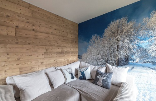 Les Carroz-d'Araches Appartement | Appartement 'Le Chappart - Carroz D'Arâches' avec vue sur les montagnes, terrasse privée et Wi-Fi