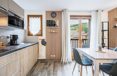 Les Bottieres Appartement | Apartamento 'Le Gypse - Saint Pancrace' con vistas a la montaña y balcón