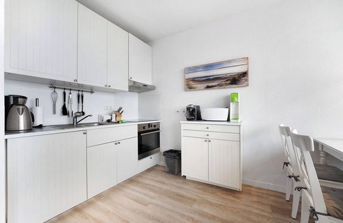 Schilksee Appartement | Appartement "Meerblick" avec vue sur la mer, balcon et Wi-Fi