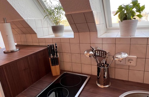 Wurzen Appartement | Appartement-Moderne-Salle de bain privée séparée-Vue ville-Am Jacobsweg Wohnu...
