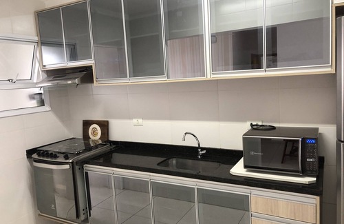 Mongagua Appartement | Appartement Mongaguá Beachfront Downtown 2 chambres 1 suite 86 mts.