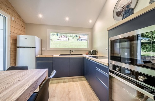 Saxel Appartement | Appartement 'Mont Blanc Spa-terrasse Privatisés' avec terrasse privée, jardin privé et Wi-Fi