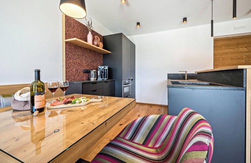 Valles Appartement | Appartement "Mulin Moidl" près de la station de ski avec vue sur les montagnes, sauna et jardin