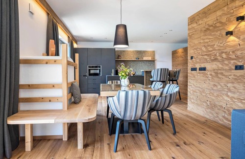 Valles Appartement | Appartement "Mulin Tondl" à proximité du domaine skiable avec vue montagne, sauna et balcon