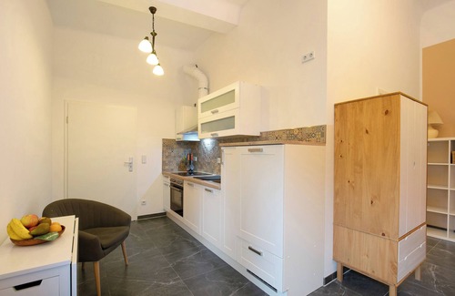Muncheberg Appartement | Appartement 'Ferienwohnung Müncheberg 1' avec terrasse privée, jardin partagé et Wi-Fi