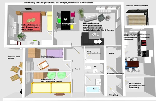 Todtmoos Appartement | Appartement pour 9 personnes - très confortable