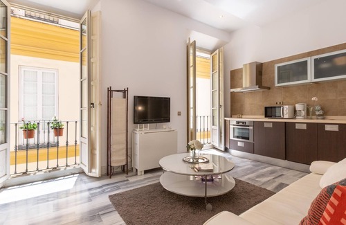 La Victoria Appartement | Appartement avec vue sur la Plaza de la Merced dans le bâtiment où Picasso est n