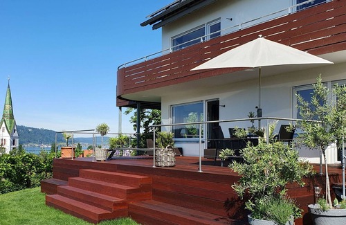 Sipplingen Appartement | Appartement "Panorama-seetraum" avec vue sur le lac, terrasse privée et Wi-Fi