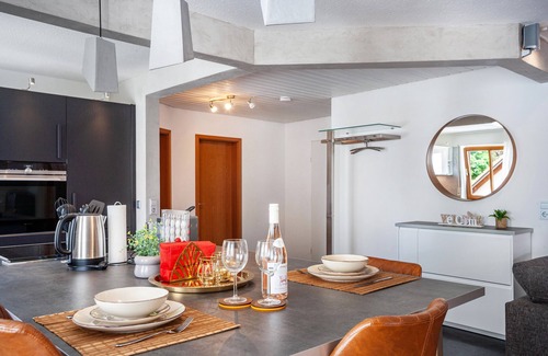 Bad Wurzach Appartement | Apartment 'Penthouse Müller' with Balcony and Wi-Fi