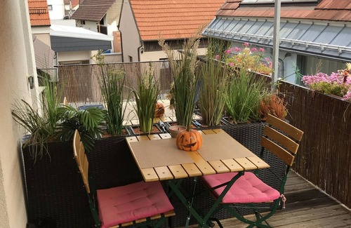 Ubstadt-Weiher Appartement | Appartement-Salle de bain privée séparée-Balcon-OG