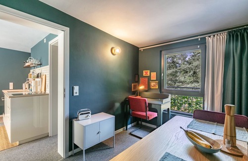 Joachimsthal Appartement | Appartement 'Schorfheider Blueberry Am Grimnitzsee' avec balcon et Wi-Fi