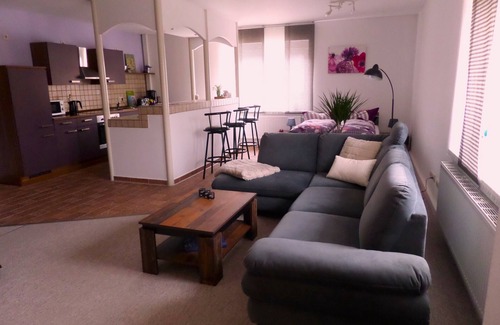 Zahna-Elster Appartement | Appartement-Standard-Salle de bain privée séparée-Vue sur la rivière-Ferienwo...