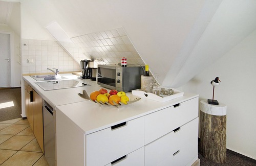 Baltrum Appartement | Appartement 'Utkiek' avec balcon et Wi-Fi