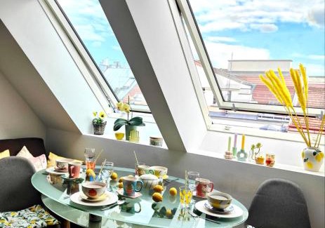 Erdberg Appartement | Apartment with a terrace