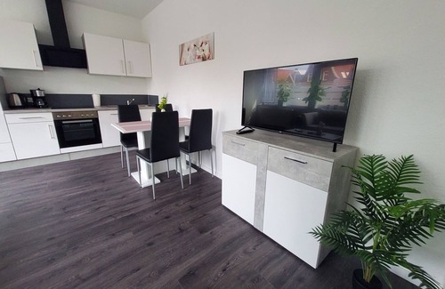 Veldhausen Appartement | Appartement "Wohnung 1" avec terrasse partagée et Wi-Fi
