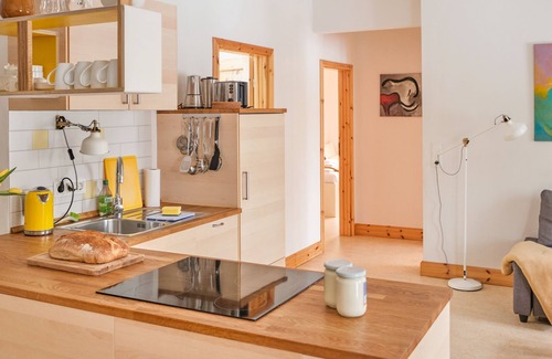 Schwerin Appartement | Appartement jaune - vacances à la ferme bio