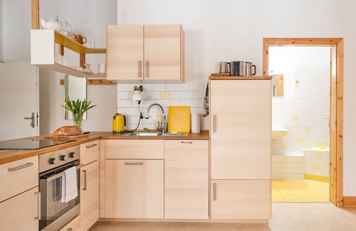 Schwerin Appartement | Appartement jaune - vacances à la ferme bio
