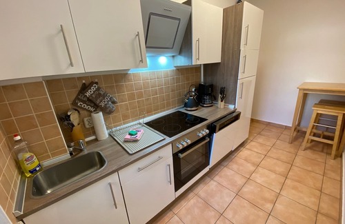 Mitte Appartement | Apartment Zur Schleuse with fireplace, garden, family-friendly.